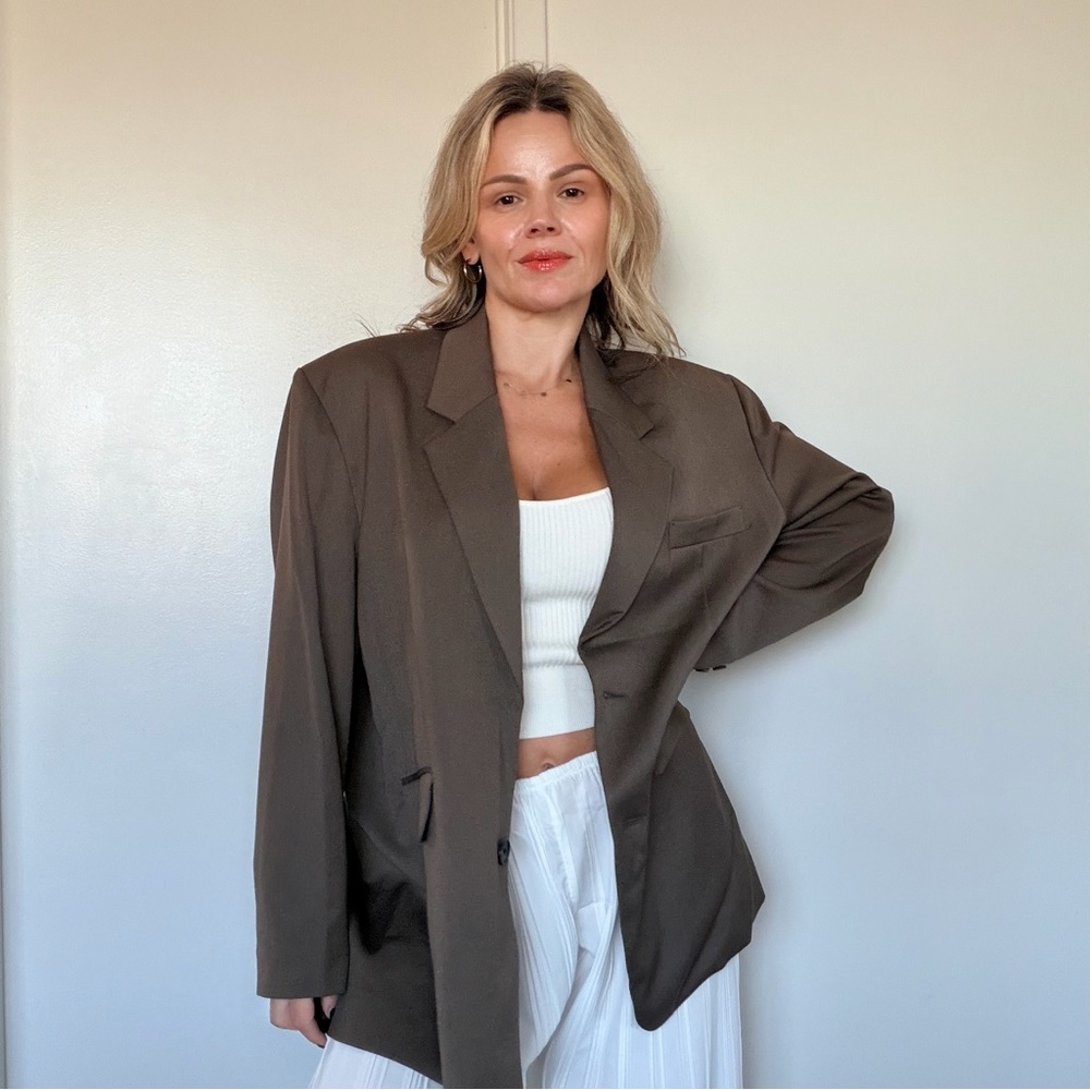 Classic Brown Blazer for Women